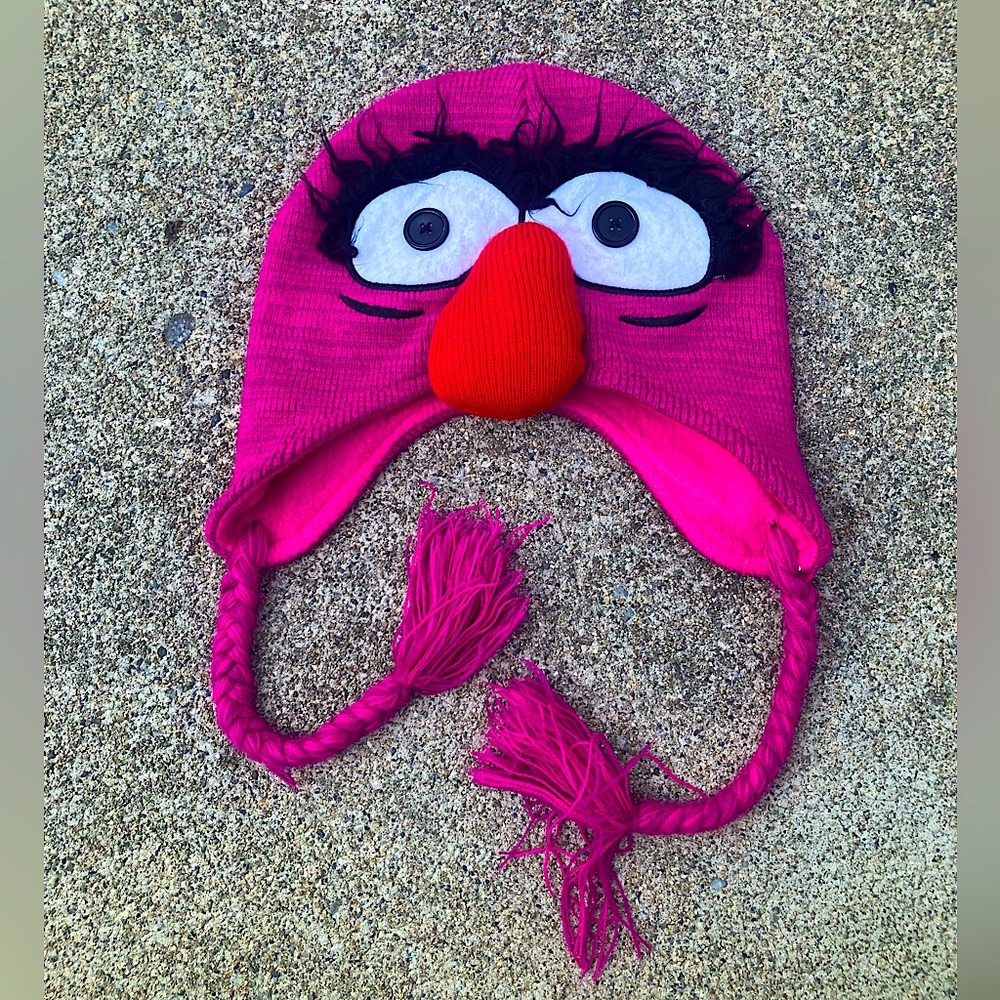 Vintage Muppets ANIMAL beanie Hate with tassels